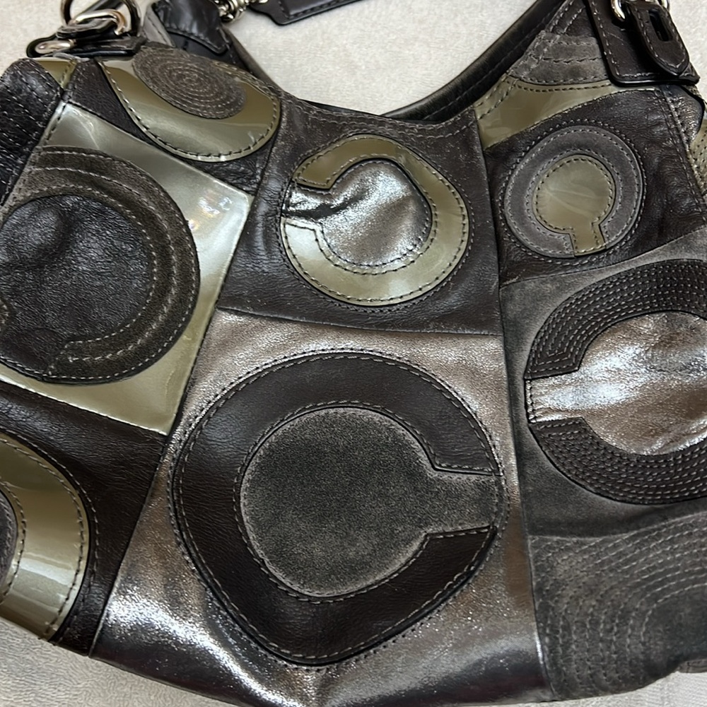 COACH Madison Maggie inlayed patchwork bag - Picture 13 of 13
